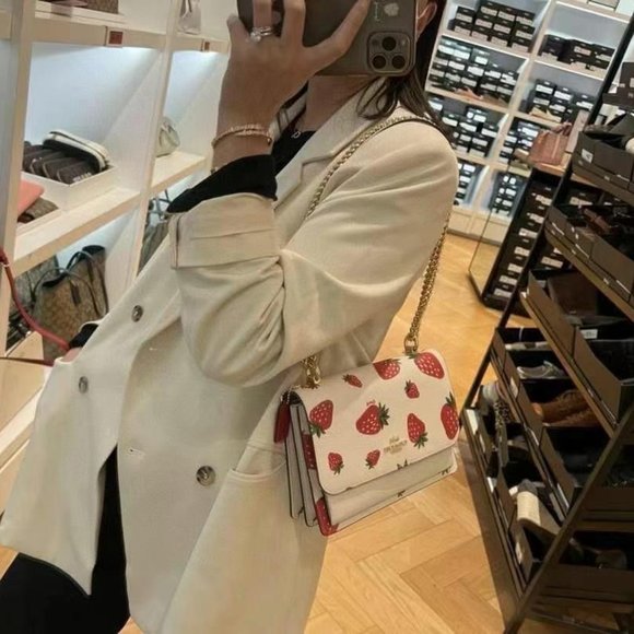 coach Klare Crossbody With Wild Strawberry Print CH333 - Picture 5 of 6